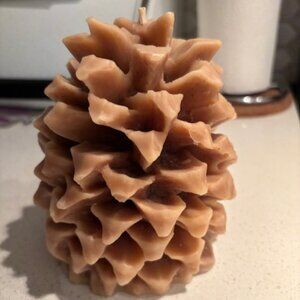 Beeswax Pine Cone Candle